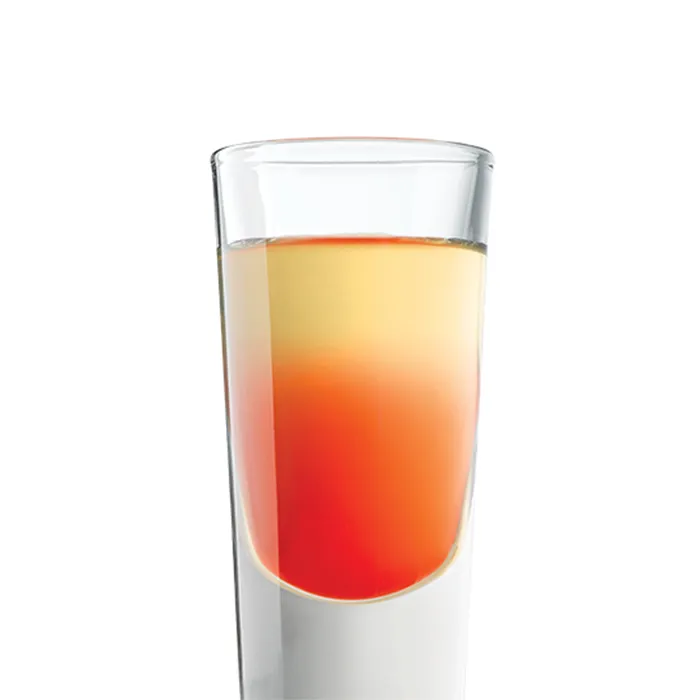 Peach tart cocktail