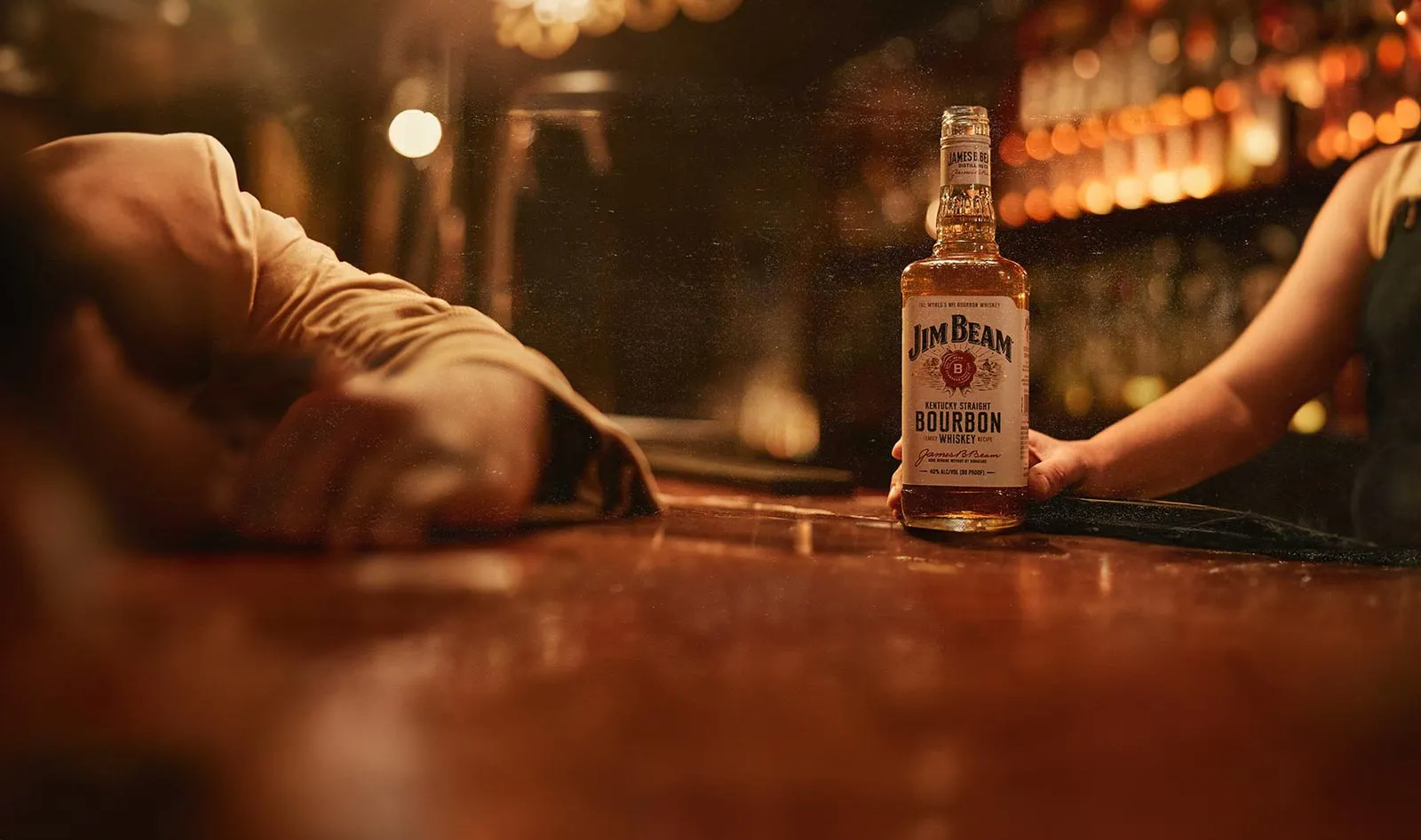 Jim Beam White Bourbon whiskey